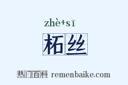 柘丝是什么意思的图片